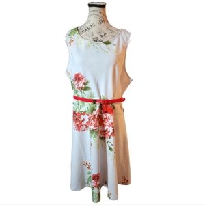 NWT Last Exit Floral Dress with Belt Size 2X-Large